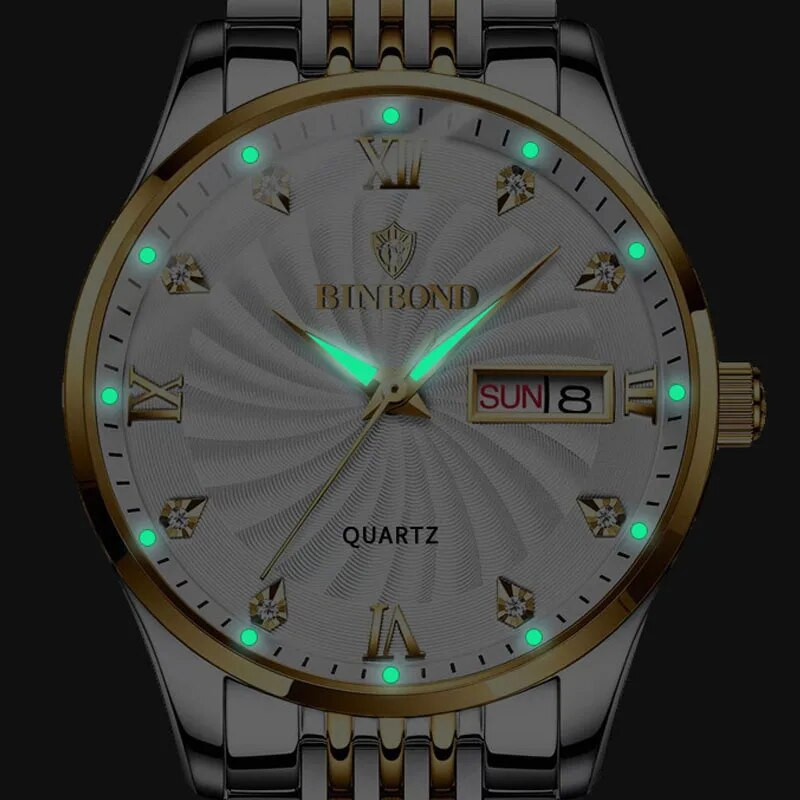 Ανδρικά ρολόγια μόδας Κορυφαία επωνυμία Luxury αδιάβροχο φωτεινό ρολόι χειρός Ανδρικά ρολόγια αθλητικά ρολόγια χαλαζία Date Week