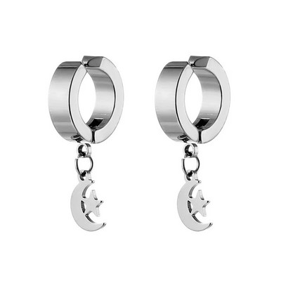 Nauji paprasti žaibo nerūdijančio plieno maži auskarai moterims, vyriški auskarų vėrimas, papuošalai Pendientes Mujer