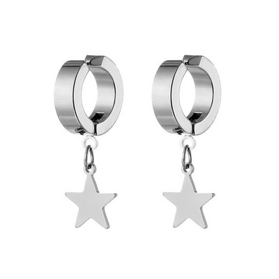 Nauji paprasti žaibo nerūdijančio plieno maži auskarai moterims, vyriški auskarų vėrimas, papuošalai Pendientes Mujer