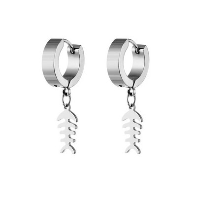 Nauji paprasti žaibo nerūdijančio plieno maži auskarai moterims, vyriški auskarų vėrimas, papuošalai Pendientes Mujer