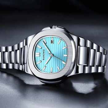 2023 Нов луксозен часовник LIGE Мъжки бизнес водоустойчив мъжки часовник Светеща дата квадратен кварцов мъжки часовник от неръждаема стомана reloj hombre