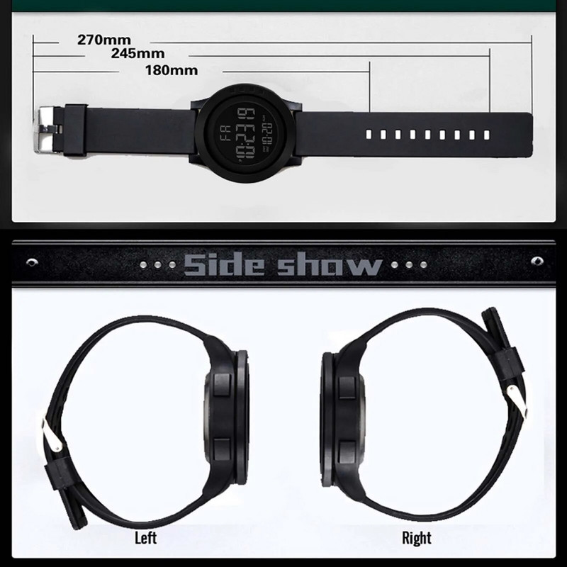 Meeste vabaajamood äri LED-digiekraaniga kell Kuupäev Sport Naiste välielektroonilised üliõhukesed käekellad Masculinos