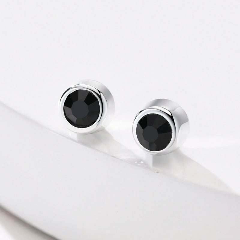 Vnox 1 τεμάχιο/ζεύγος Ανδρικά ροκ γοτθικά σκουλαρίκια μονόπετρα καρφιά, αντιαλλεργικό αξεσουάρ κλιπ αυτιού από ανοξείδωτο ατσάλι, χωρίς τρύπημα