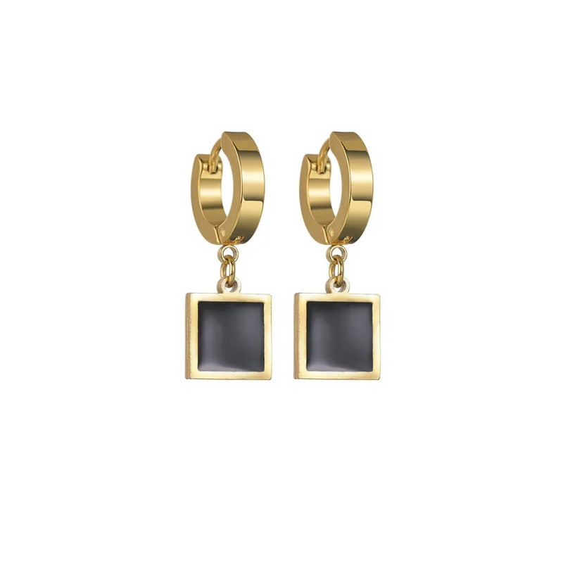 2023 New Arrival Κορεατικά Απλή ιδιοσυγκρασία Γεωμετρικά τετράγωνα ερωτικά κρεμαστά σκουλαρίκια για γυναικεία αξεσουάρ κοσμημάτων μόδας