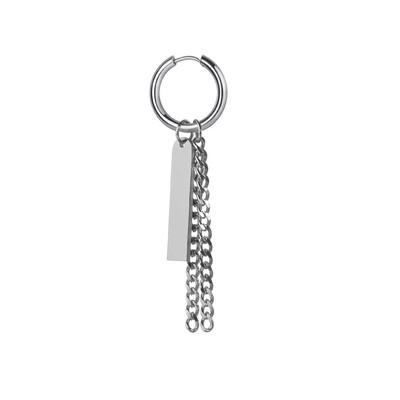 Cross Tassel Punk Σκουλαρίκια Γυναικεία Σκουλαρίκια με καρφιά με κλιπ Christian Gothic Hip Hop Κοσμήματα μεταλλική αλυσίδα Δαχτυλίδι αυτί Σκουλαρίκια ανδρικά