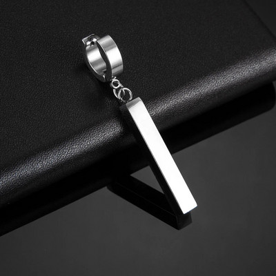 Cross Tassel Punk Σκουλαρίκια Γυναικεία Σκουλαρίκια με καρφιά με κλιπ Christian Gothic Hip Hop Κοσμήματα μεταλλική αλυσίδα Δαχτυλίδι αυτί Σκουλαρίκια ανδρικά