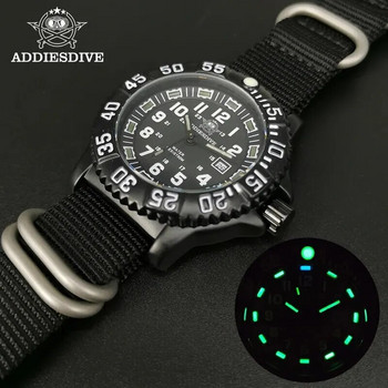 ADDIESDIVE моден мъжки аналогов часовник 50 м водоустойчива светеща тръба найлон спортни мъжки военни ръчни часовници кварцов часовник за мъже
