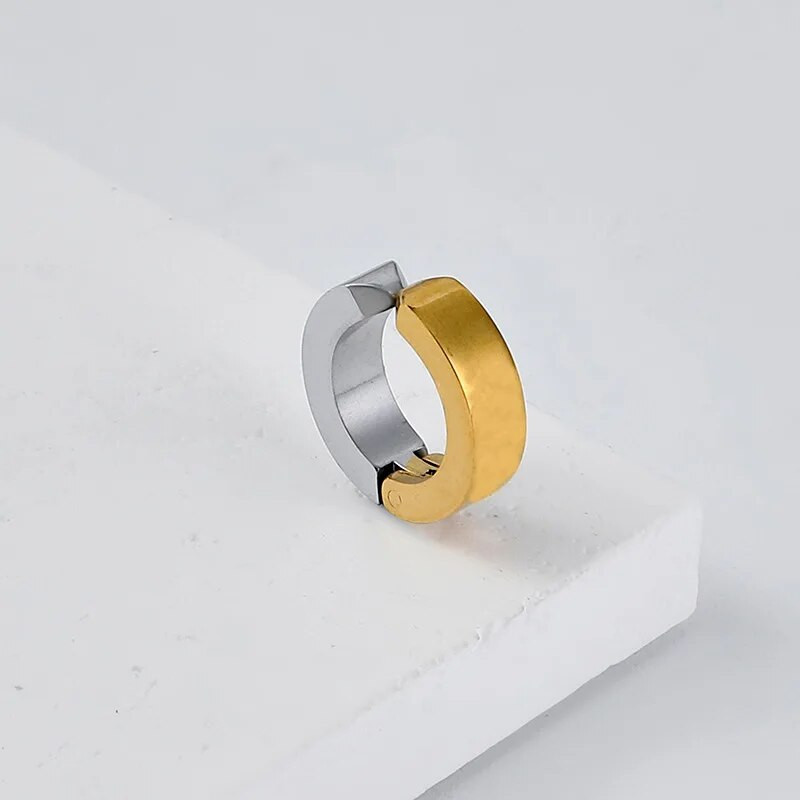 Gatvės hiphopo nepraveriantis nerūdijančio plieno auskarai ausų segtukas ausų kaulas be ausies skylutės vyriški auskarai papuošalai