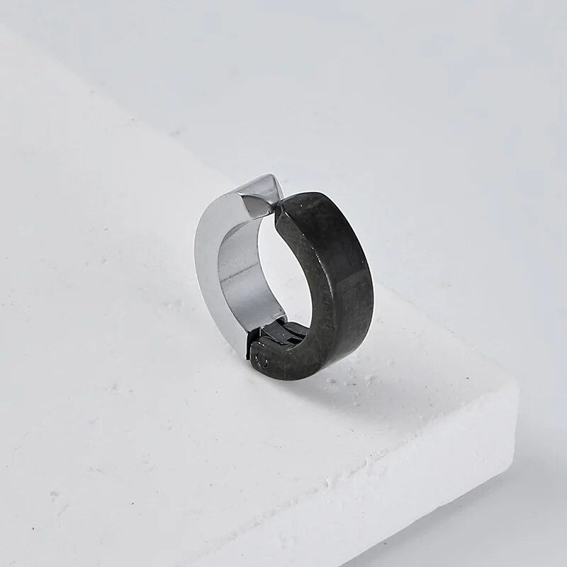 Gatvės hiphopo nepraveriantis nerūdijančio plieno auskarai ausų segtukas ausų kaulas be ausies skylutės vyriški auskarai papuošalai