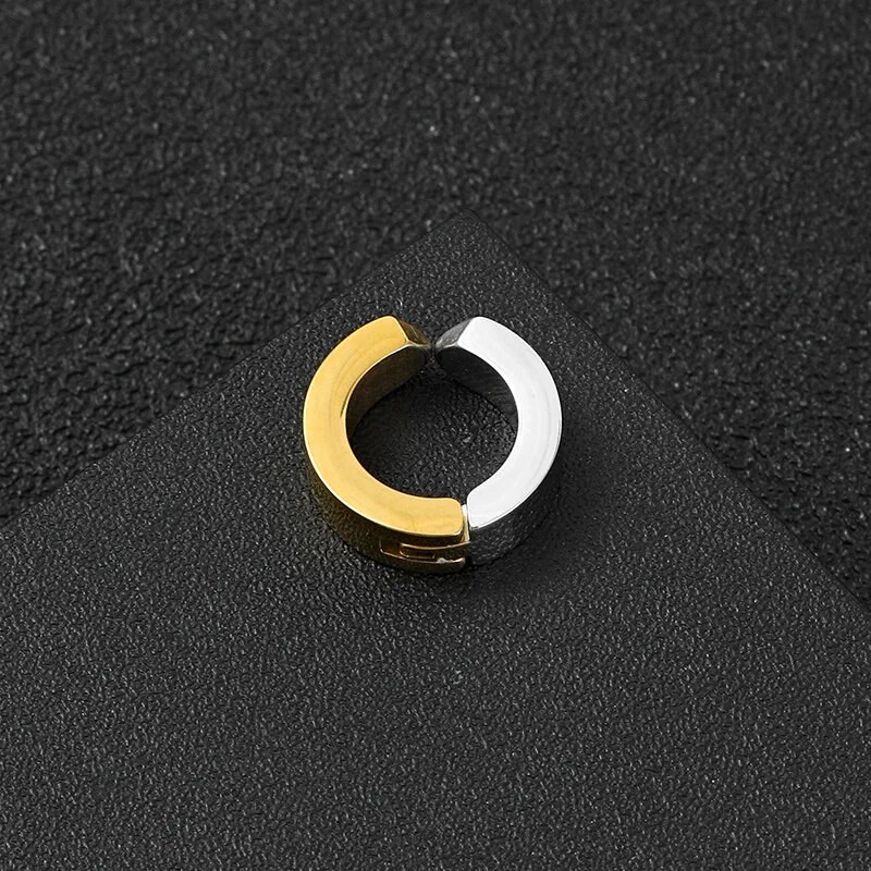 Gatvės hiphopo nepraveriantis nerūdijančio plieno auskarai ausų segtukas ausų kaulas be ausies skylutės vyriški auskarai papuošalai