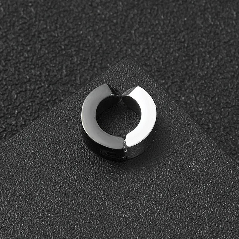 Gatvės hiphopo nepraveriantis nerūdijančio plieno auskarai ausų segtukas ausų kaulas be ausies skylutės vyriški auskarai papuošalai