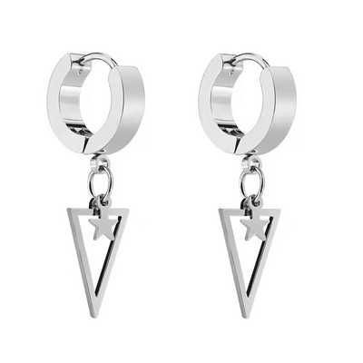 Euroopa Ameerika titaanterasest geomeetriline kolmnurkne kõrvarõngas täht roostevabast terasest kõrvarõngad kunstlikud ehted