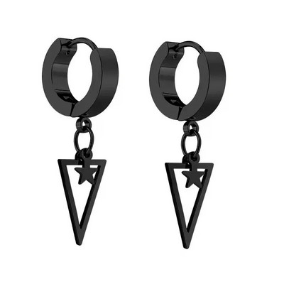 Euroopa Ameerika titaanterasest geomeetriline kolmnurkne kõrvarõngas täht roostevabast terasest kõrvarõngad kunstlikud ehted