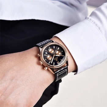 BENYAR 2023 Нови мъжки часовници Луксозна марка Хронограф Мъжки спортни часовници Водоустойчив кварцов часовник от неръждаема стомана Relojes Hombre
