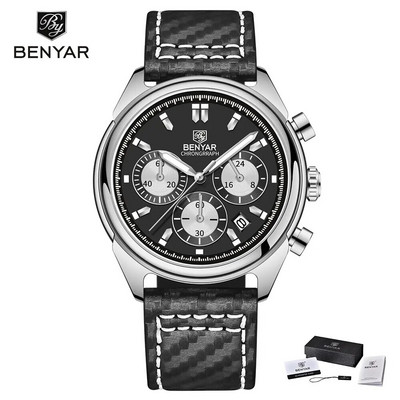 BENYAR 2023 uued kellad meeste luksusbrändi Chronograph meeste spordikellad veekindlad roostevabast terasest kvartskellad Relojes Hombre