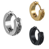 Punk roostevabast terasest lülikett Kõrvad kõrvarõngad naiste meeste rõngasrõngad kõrvarõngad augustamine keha ehted