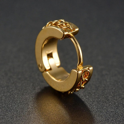 Punk roostevabast terasest lülikett Kõrvad kõrvarõngad naiste meeste rõngasrõngad kõrvarõngad augustamine keha ehted