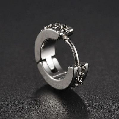 Punk roostevabast terasest lülikett Kõrvad kõrvarõngad naiste meeste rõngasrõngad kõrvarõngad augustamine keha ehted