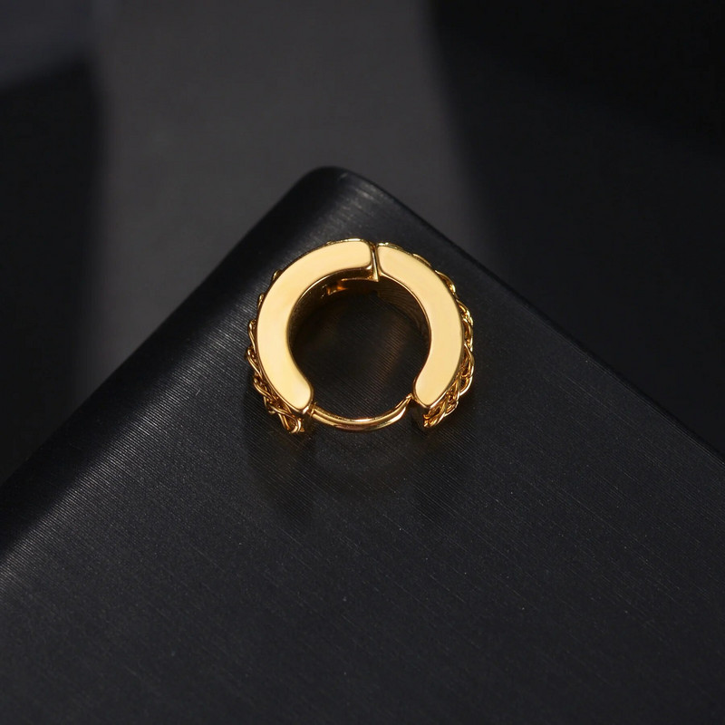 Punk roostevabast terasest lülikett Kõrvad kõrvarõngad naiste meeste rõngasrõngad kõrvarõngad augustamine keha ehted