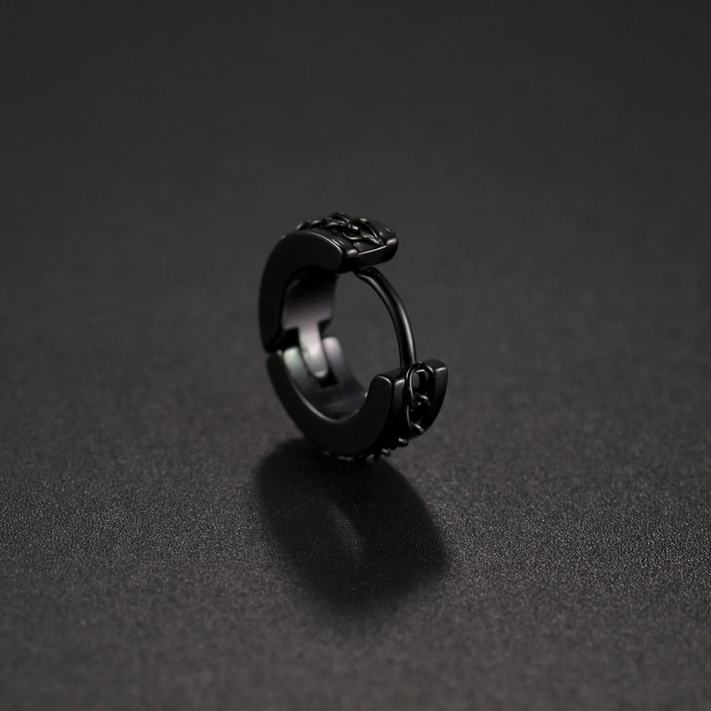 Punk roostevabast terasest lülikett Kõrvad kõrvarõngad naiste meeste rõngasrõngad kõrvarõngad augustamine keha ehted