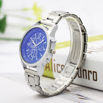Часовник Мъжки луксозен спортен кварцов часовник от неръждаема стомана, ръчен аналогов часовник Relogios Masculinos שעוני גברים Часы Наручные Мъжки