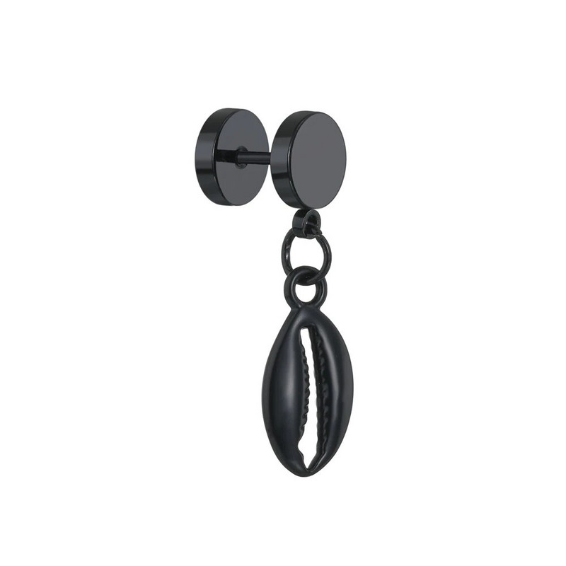 Πανκ μαύρα σκουλαρίκια πολλαπλών στυλ από ανοξείδωτο/τιτάνιο ατσάλι με καρφιά σταυρό για άνδρες και γυναίκες Γοτθικά κοσμήματα αυτιών ποπ χιπ χοπ στο δρόμο