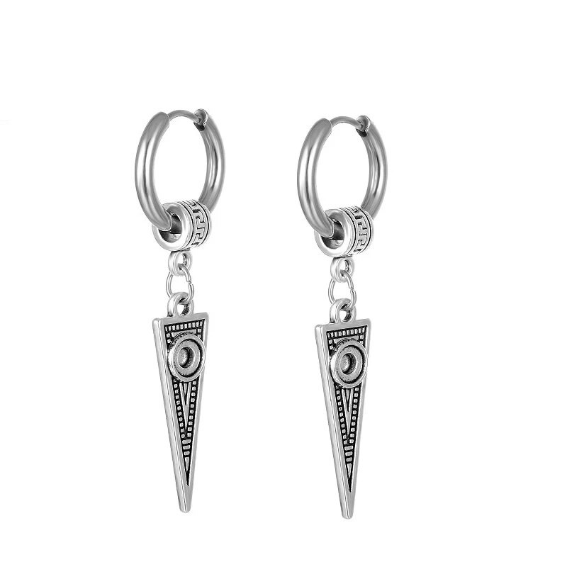 Lihtsad roostevabast terasest ristkõrvarõngad, hõbedased tutid, ankurduskõrvarõngad naistele, meestele, vintage peoehted