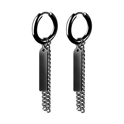 Punk ulične naušnice sa šarkama od nehrđajućeg čelika za muškarce Žene Nakit Unisex naušnice s lancem