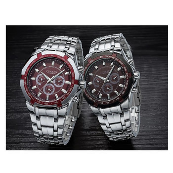 CURREN мъжки луксозна марка военен спортен мъжки часовник изцяло стоманен кварцов часовник мъжки водоустойчив бизнес часовник relogio masculino