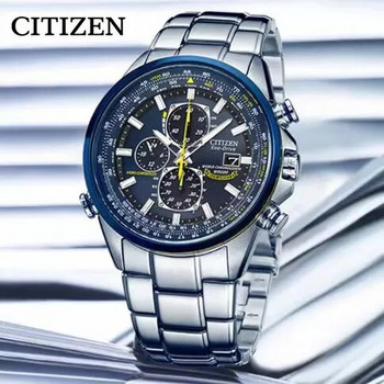 CITIZEN Ανδρικά Ρολόγια Luxury Trend Quartz Calendar Αδιάβροχο πολλαπλών λειτουργιών Fancy στρογγυλό ρολόι Ανοξείδωτο αυτόματο ρολόι