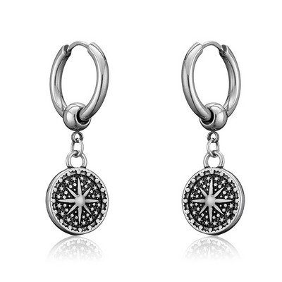 Νέα Vintage σκουλαρίκια κρανίου για γυναίκες Σκουλαρίκια Goth Hoop Ανδρικά κοσμήματα για πάρτι Aretes De Mujer Punk Piercing Σκουλαρίκια από ανοξείδωτο ατσάλι