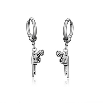 Νέα Vintage σκουλαρίκια κρανίου για γυναίκες Σκουλαρίκια Goth Hoop Ανδρικά κοσμήματα για πάρτι Aretes De Mujer Punk Piercing Σκουλαρίκια από ανοξείδωτο ατσάλι