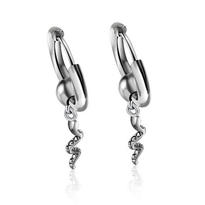 Νέα Vintage σκουλαρίκια κρανίου για γυναίκες Σκουλαρίκια Goth Hoop Ανδρικά κοσμήματα για πάρτι Aretes De Mujer Punk Piercing Σκουλαρίκια από ανοξείδωτο ατσάλι