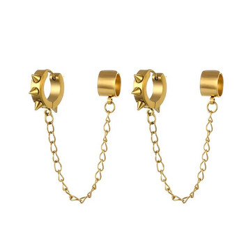 Μόδα κοσμήματα Personality Σκουλαρίκια δαχτυλίδι με κλιπ αυτιού για γυναίκες Δώρο Pendientes Σκουλαρίκι με αλυσίδα Μανσέτα αυτιού