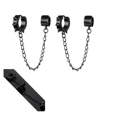 Moeehted Isiksus metallist kõrvaklambriga rõngaskõrvarõngad naistele kingitus pendientes kettkõrvarõngas kõrvamansett