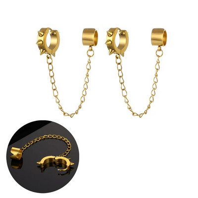 Moeehted Isiksus metallist kõrvaklambriga rõngaskõrvarõngad naistele kingitus pendientes kettkõrvarõngas kõrvamansett