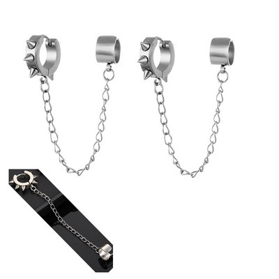 Moeehted Isiksus metallist kõrvaklambriga rõngaskõrvarõngad naistele kingitus pendientes kettkõrvarõngas kõrvamansett