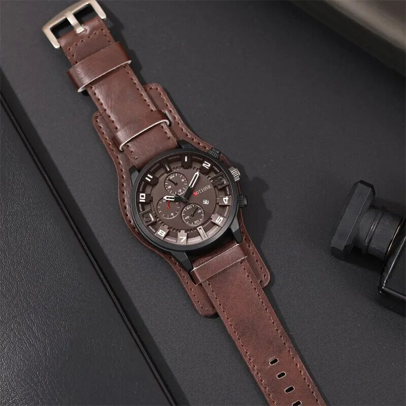 Ανδρικά ρολόγια 2023 Κορυφαία επωνυμία Luxury Fashion Ανδρικά Casual Business ρολόι χαλαζία Αδιάβροχο ημερολόγιο Ρολόι χειρός Relogio Masculino