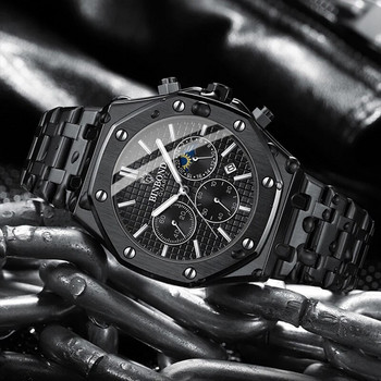 Спортни многофункционални мъжки часовници Топ хронометър на марката Външен водоустойчив военен часовник за мъже Луксозен мъжки часовник от неръждаема стомана