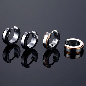 Μαύρη ρίγα σκουλαρίκια από ανοξείδωτο ατσάλι για γυναίκες Ανδρικά κοσμήματα σκουλαρίκι πανκ σταγόνα