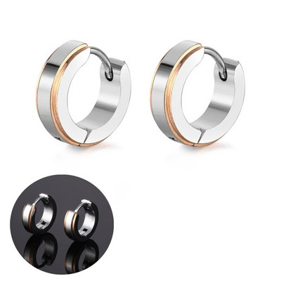 Μαύρη ρίγα σκουλαρίκια από ανοξείδωτο ατσάλι για γυναίκες Ανδρικά κοσμήματα σκουλαρίκι πανκ σταγόνα