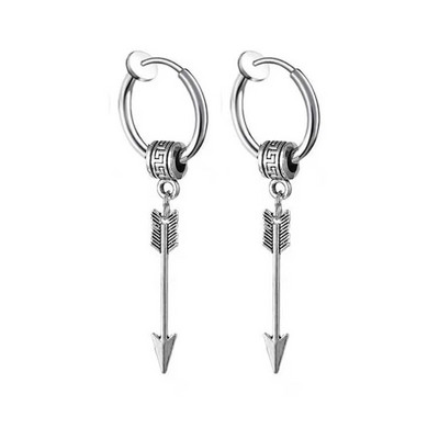 Nerūdijančio plieno segtukai auskarai moterims Vyriški pankiški ausų papuošalai pakabukas kietas auskaras