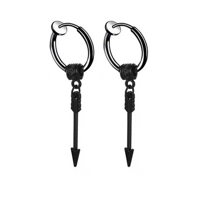 Nerūdijančio plieno segtukai auskarai moterims Vyriški pankiški ausų papuošalai pakabukas kietas auskaras