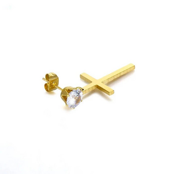 Μοντέρνο σκουλαρίκι από ανοξείδωτο ατσάλι σταυρωτό σκουλαρίκι μαύρο αυτί κοσμήματα για γυναίκες Ανδρικά δώρα γενεθλίων Σκουλαρίκια σταγόνας