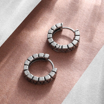 Creative Stone Crack Hoop Earrings Υποαλλεργικά σκουλαρίκια για άνδρες και γυναίκες Αξεσουάρ κοσμήματα για μοντέρνα πάρτι χιπ χοπ