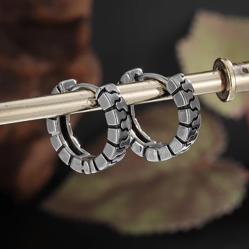 Creative Stone Crack Hoop auskarai Hipoalerginiai auskarai vyrams ir moterims Hip Hop Madingi vakarėlių papuošalų aksesuarai