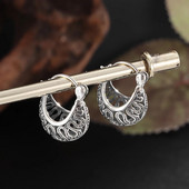 Retro mood Kuu kujuga õõnsa mustriga kõrvarõngad hüpoallergeensed kõrvarõngad naiste punk trendikad ehted