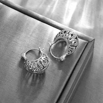 Retro Fashion Σκουλαρίκια σε σχήμα φεγγαριού με κοίλο σχέδιο Υποαλλεργικά σκουλαρίκια Γυναικεία πανκ μοντέρνα κοσμήματα