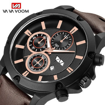 2020 Сини мъжки часовници Най-добра марка Луксозен спортен ръчен часовник Удобен дишащ кожен каишка Ежедневен часовник hommes quartz montres