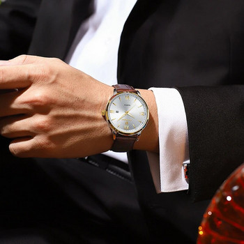POEDAGAR Ultra Thin Ανδρικά Ρολόγια Επωνυμίας Fashion Αδιάβροχο Κορυφαίο Φωτεινό Ρολόι Χαλαζίας Δερμάτινο Ρολόι Πολυτελείας επαγγελματικού στυλ 2023